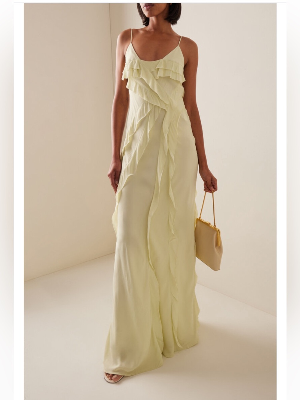 Rachel Gilbert Delfy Crepe Maxi Dress